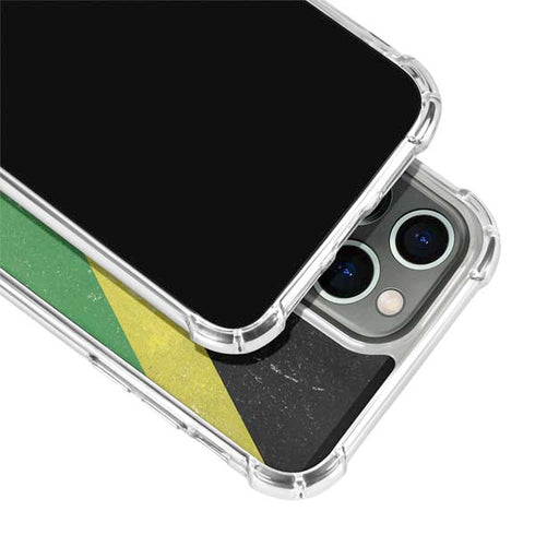 Jamaica Flag Distressed iPhone 13 Pro Clear Case